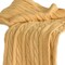Edge Collections - 50" x 50" - Yellow - Cozy Cable Knitted Throw Blanket - 1 Piece